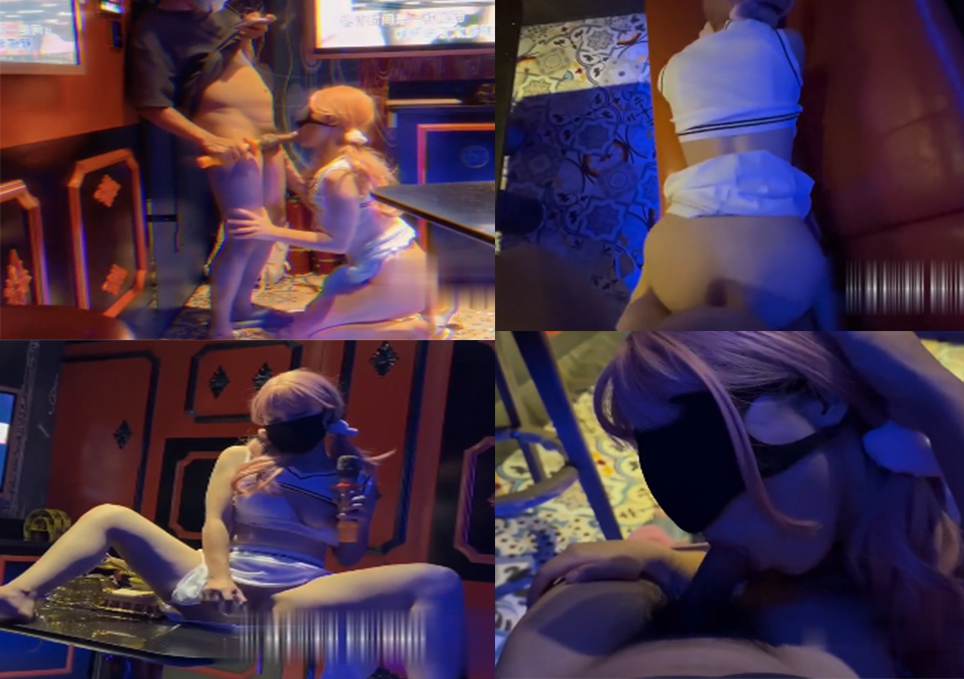 个头牌ktv公主直接在包厢表演绝活