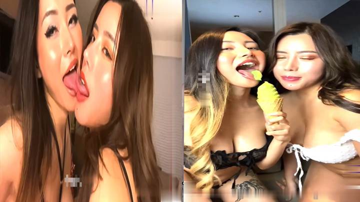 俩女神舌吻看的难受太顶了