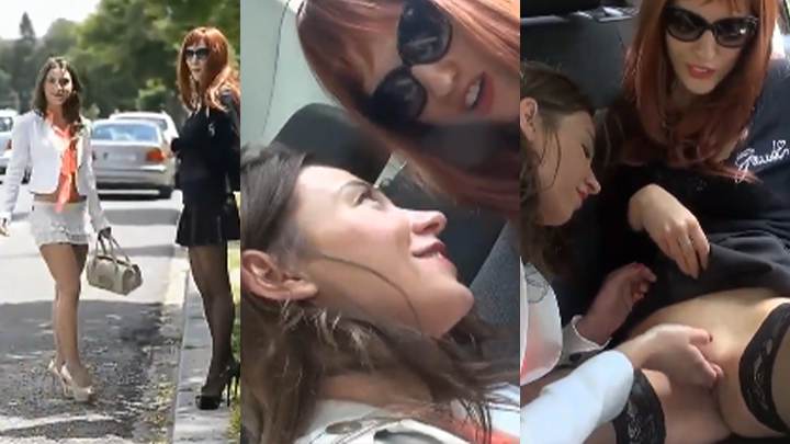 出租车上女同拳交车震