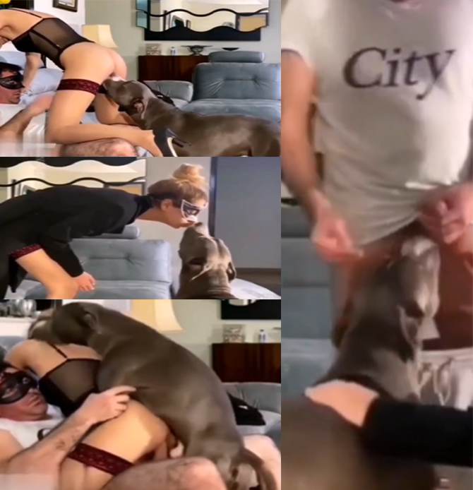 同时和老公和狗草逼