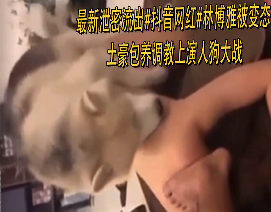 最新泄密流出#抖音网红#林博雅被变态土豪包养调教上演人狗大战