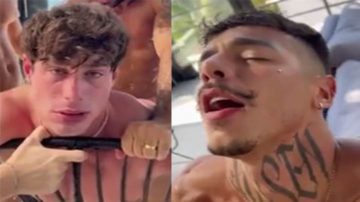 他们好好利用了这个婊子